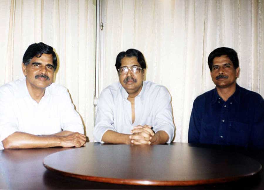 With brothers Madhavan and Asoka Kumar